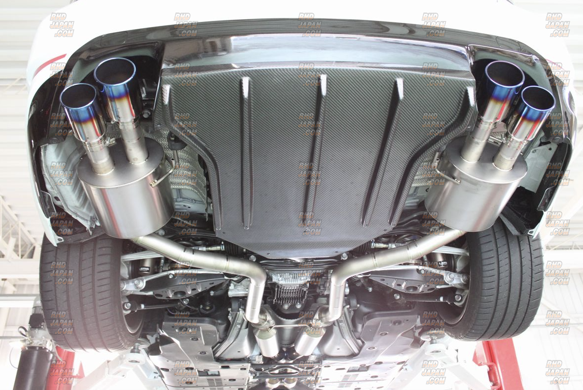 LEMS X icode Collaboration Full Titanium Muffler Exhaust System Center & Rear Set - Lexus GS-F URL10